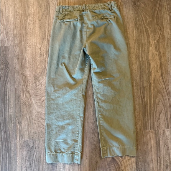 Nili Lotan Olive Green cropped size 2 Trousers - Picture 5 of 9